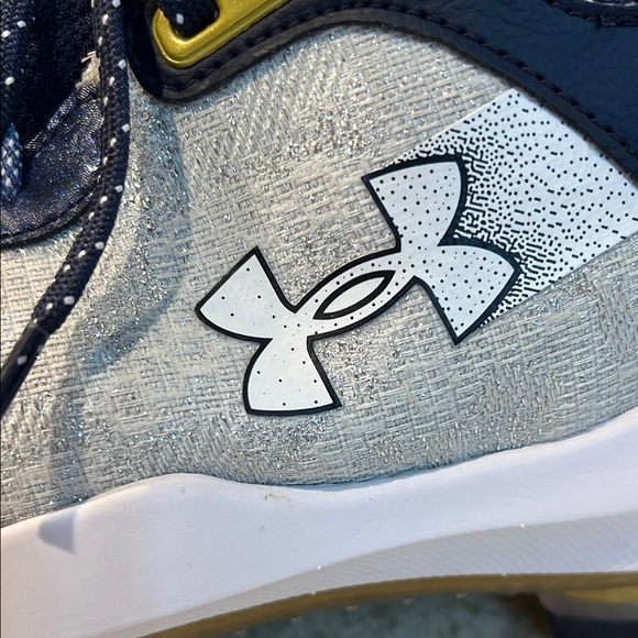 Under Armour Harper 8 Elite TPU "White/Midnight Navy" Men's Baseball Cleat - Picture 10 of 15